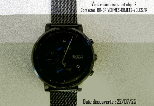 CK02 montre Hugo Boss noire